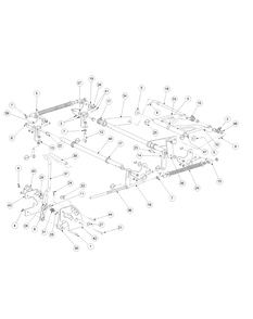 Lift Assembly 60-Inch Diagram and Parts List for M60-KW LC-53CB5GFX750-29HP-DFI-OHV-LC Cub Cadet Lawn Tractor